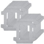 12 accessoires de nettoyage pour robots lave - vitres ecovacs winbot w2s / w2s omni : chiffons de nettoyage ...