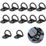 12 anneaux d en acier inoxydable, robustes, pour sangles, fixation charge remorque / camion