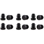 12 bouchons plastique noir rond 12mm pour tuyau embout tube insertion bouchon