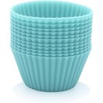12 caissettes � muffins r�utilisables en silicone de haute qualit�, �cologiques et sans bpa. moules � ...