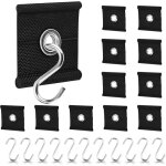 12 crochet de bande de passepoil, crochet ?illets d'auvent pour camping - car et caravane, bandes de ...