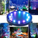 12 led lampe bulle aquarium submersible, lumire colore  bulle d?air subemersible lampe, 12. 5cm led ...