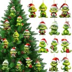 12 ornements suspendus, pendentifs d�coratifs arbre de no�l th�matique