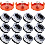 12 pack bobine fil coupe bordure compatible avec black et decker coupe bordures, a6481 a6485 1. 65mm ...