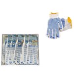12 paires de gants de travail en coton avec picots antid�rapants pour hommes et femmes, gants respirants ...