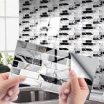 12 pcs autocollant pour carrelage mural, stickers carreaux muraux, stickers carrelage cuisine, autocollants ...