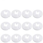 12 pcs cache tuyau, cache tuyau radiateur, cache tuyau plomberie collier radiateur, pour tubes de chauffage ...