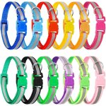 12 pcs colliers pour chiots, collier d'identification pour chiots rapide r�glable et r�utilisable colliers ...