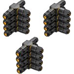 Paryou - 12 pcs connecteurs de cbles tanches ip68 - bote de jonction 3 voies connecteur etanche 3 ...