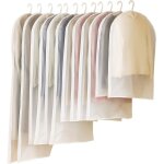12 pcs housses de v�tements avce zip, anti poussi�re etanche mite humidit�, sac de v�tement transparentes ...