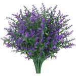 12 pcs plante de lavande artificielle intérieur et extérieur plastique résistant aux uv fausses fleurs ... 12 pcs plante de lavande artificielle intérieur et extérieur plastique résistant aux uv fausses fleurs ...