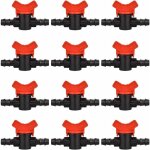 Memkey - 12 pcs robinet de jardin pour tuyau, tuyau vanne d'irrigation 16 16mm robinet d'arrêt raccord ... Memkey - 12 pcs robinet de jardin pour tuyau, tuyau vanne d'irrigation 16 16mm robinet d'arrêt raccord ...