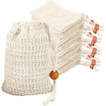 12 pcs sac filet pour savon solide, pochette savon solide voyage, sac savon en filet naturel, sacs � ...