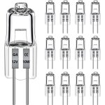 12 pi�ces ampoule halog�ne g4 12v 10w, dimmable 2700k blanc chaud, ampoule g4 halog�ne pour lustres en ...