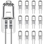 12 pi�ces ampoule halog�ne g4 12v 20w 280lm, ampoule dimmable 2700k blanc chaud, g4 halog�ne pour hotte, ...