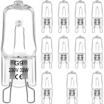 12 pi�ces ampoule halog�ne g9 33w 230v, ampoule g9 dimmable blanc chaud 2800k, ampoule four 300 degr�, ...