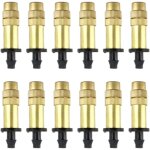 12 pices buse en cuivre atomisation, pulvrisation rglable goutteurs, arroseurs atomiseurs, pulvrisateurs ...