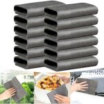 12 pi�ces chiffon magique, chiffon microfibre voiture 30x30cm chiffon vitre sans trace chiffon de nettoyage ...