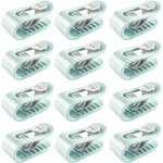 12 pièces clips housse de couette, anti - dérapants sans aiguille pour literie, accessoires de fixation ... 12 pièces clips housse de couette, anti - dérapants sans aiguille pour literie, accessoires de fixation ...