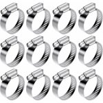 Csparkv - 12 pièces collier de serrage tuyau réglable 21 - 38mm, tuyau clips a vis 304 acier inoxydable ... Csparkv - 12 pièces collier de serrage tuyau réglable 21 - 38mm, tuyau clips a vis 304 acier inoxydable ...