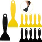12 pices couteau  mastic de spatule en plastique, outil d'installation d'autocollants grattoirs  peinture ...