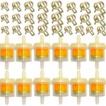 12 pi�ces filtre � essence, moto carburant filtre, avec 25 pi�ces avec clips de tuyau, accessoires filtration ...