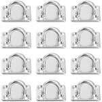 12 pi�ces platine oeil inox m5 platine ancrage inox 304 crochet oeillet plaque a oeillet carr� crochets ...