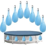 12 pi�ces poids pour abris de piscine enterr�s, pvc epais sac de suspension de b�che de piscine etanche ...