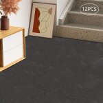 12 pi�ces de rev�tement de sol autocollant en pvc, 60 cm x 30 cm, dalles autocollantes, dalles en pvc ...
