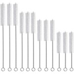12 pi�ces tube brosse de nettoyage, brosses de nettoyage en nylon, goupillon nettoyage en acier inoxydable, ...