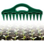 12 trous distributeur de graines semis, distributeur de semences � creuser dans le sol, semoir � graines ...