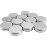 12 x 50 ml pots À maquillage en aluminium capacité vide cosmétique / bougie Épices boites de conserves ... 12 x 50 ml pots À maquillage en aluminium capacité vide cosmétique / bougie Épices boites de conserves ...