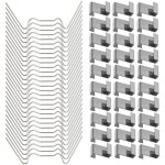120 pcs clips de fixation pour vitre de verre � effet de serre en acier inoxydable (avec 60 clips de ...