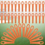 120 pi�ces lames de rechange pour coupe bordure, tondeuse � gazon en plastique lames, lames de coupe ...