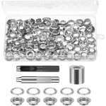 120 set oeillet inox, 10mm oeillet couture, oeillets pour baches, oeillets pour baches incluant l'outil ...