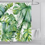 120 x 180 cmrideau de douche anti moisissure motif feuille de palmier vert rideau douche tissu imperméable ... 120 x 180 cmrideau de douche anti moisissure motif feuille de palmier vert rideau douche tissu imperméable ...