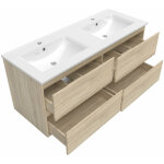 Ocean sanitaire - 120cm meuble vasque suspendu bois clair avec 2 tiroirs Ocean sanitaire - 120cm meuble vasque suspendu bois clair avec 2 tiroirs