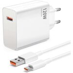 120w chargeur rapide usb pour xiaomi 14t pro / 13t pro / 11t pro, chargeur turbo avec 6a c�ble usb c ...