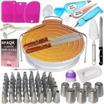 124 kit de p�tisserie inclure g�teaux tournant, poches et douilles, coupe - g�teau, seringue patisserie, ...