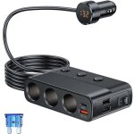 127w adaptateur de prise allume - cigare 3 prises / usb qc 3. 0 / pd / dual usb, 12v / 24v multiprise ...