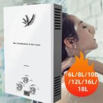 12l chauffe - eau instantan� � gaz m�thane avec pomme de douche