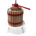 Wiltec - presse à fruits ? 370 x 370 x 575 mm ? capacité 12 l ? avec panier en hêtre et torchon sac de ... Wiltec - presse à fruits ? 370 x 370 x 575 mm ? capacité 12 l ? avec panier en hêtre et torchon sac de ...