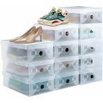 12pcs boîte à chaussure empilable rangement boite chaussure en plastique respirant solide transparente ... 12pcs boîte à chaussure empilable rangement boite chaussure en plastique respirant solide transparente ...