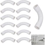 12pcs coudes pour tube isolant, tube �lectrique manchonn� en pvc, 90 degr�s connecteur raccord de tuyau, ...