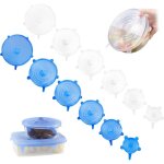 12pcs couvercle silicone alimentaire, couvercles rutilisables, couvercle micro ondes, ensemble de couvercle ...