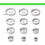 12pcs emporte piece rond cercle patisserie emporte pi�ces cuisine pour biscuits p�tes � sucre g�teaux ...
