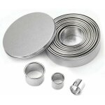 12pcs emporte piece rond cercle patisserie emporte pi�ces cuisine pour biscuits p�tes � sucre g�teaux ...