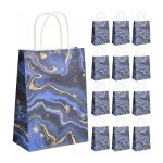 12pcs pochettes cadeau papier, sacs cadeaux avec poignes, sac de fte en papier, sacs de bonbons, pochettes ...
