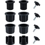 12pcs rechange pour porte - parapluie, bouchon cache trou avec bouton �toile inox m8 accessoires parasol ...