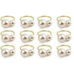 12pcs serviette lavable d�co boucle de serviette en m�tal exquise pour w party banquet d�ner de no�l ...